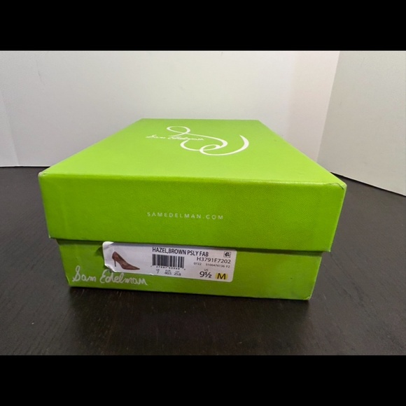 Sam Edelman Hazel Pointed Toe Pump Heels Shoes Brown Paisley Fabric Size 9.5 - Picture 16 of 16